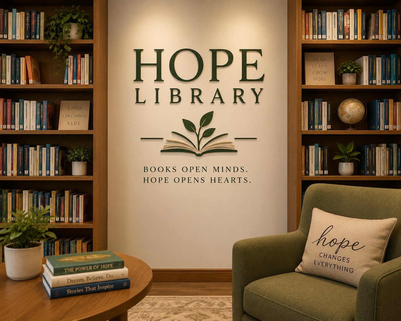 The Hope Library — books open minds, hope opens hearts